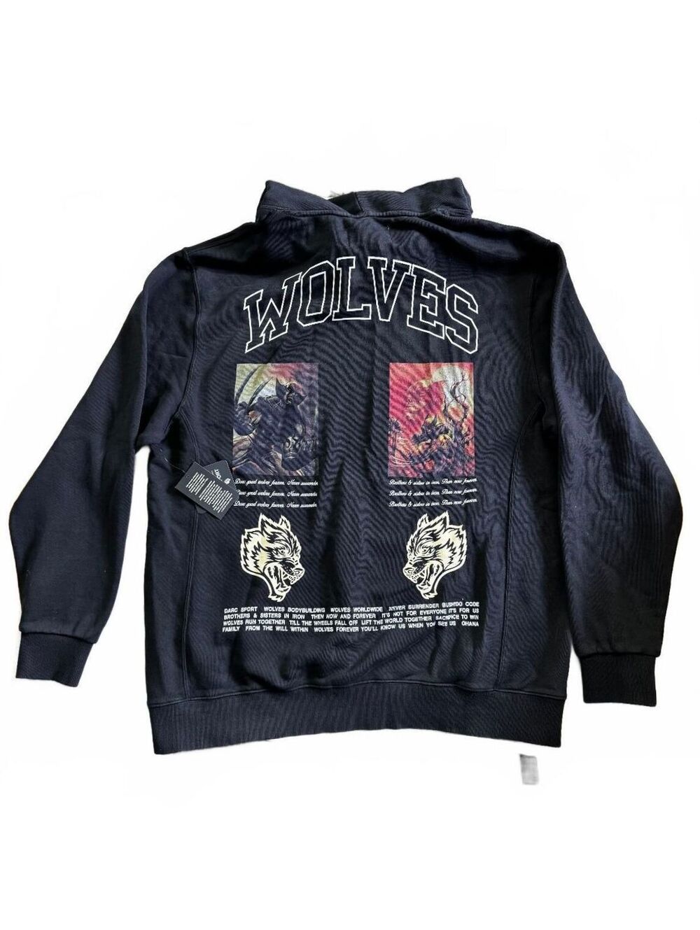 Marvel Wolverine x Darc Sport Black Hoodie Large